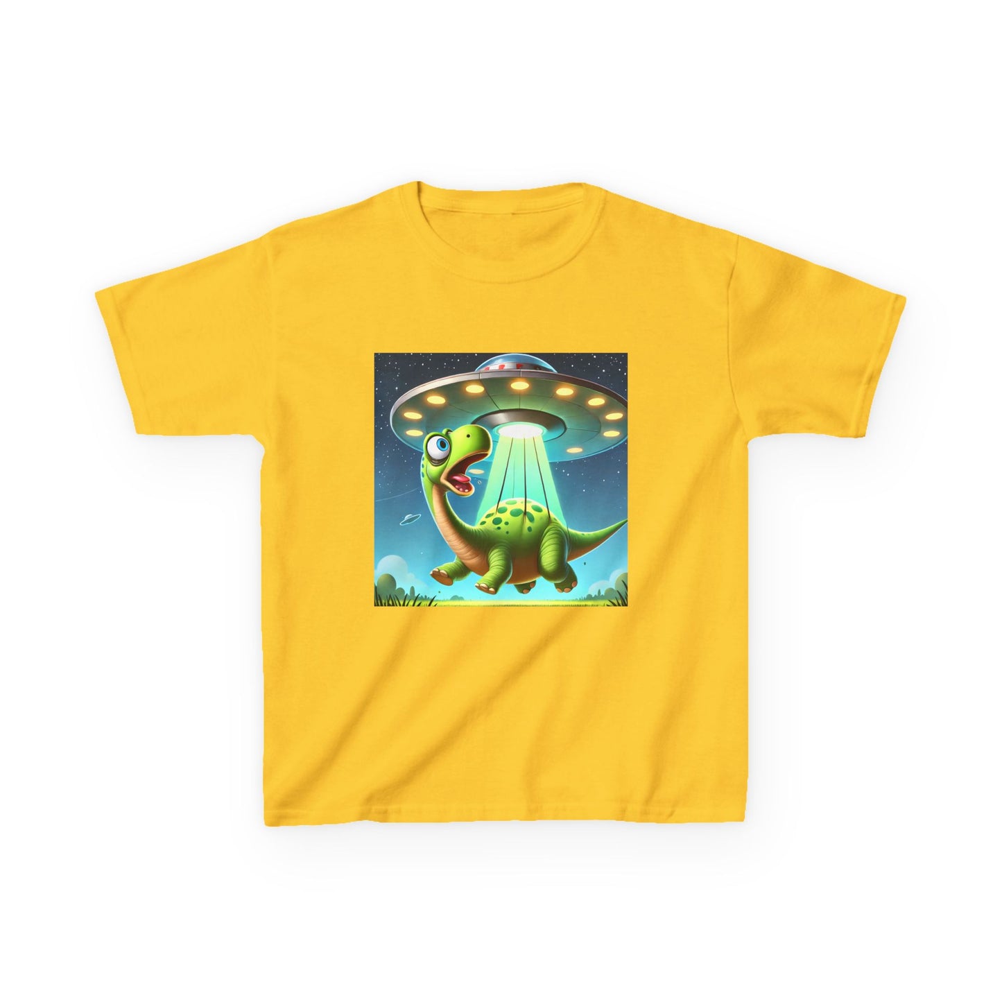 Dinosaur UFO Kids Tee, Fun Graphic Shirt for Boys and Girls, Perfect for Birthdays, Parties, Casual Wear, Gifts, tshirt, t-shirt, png, dino