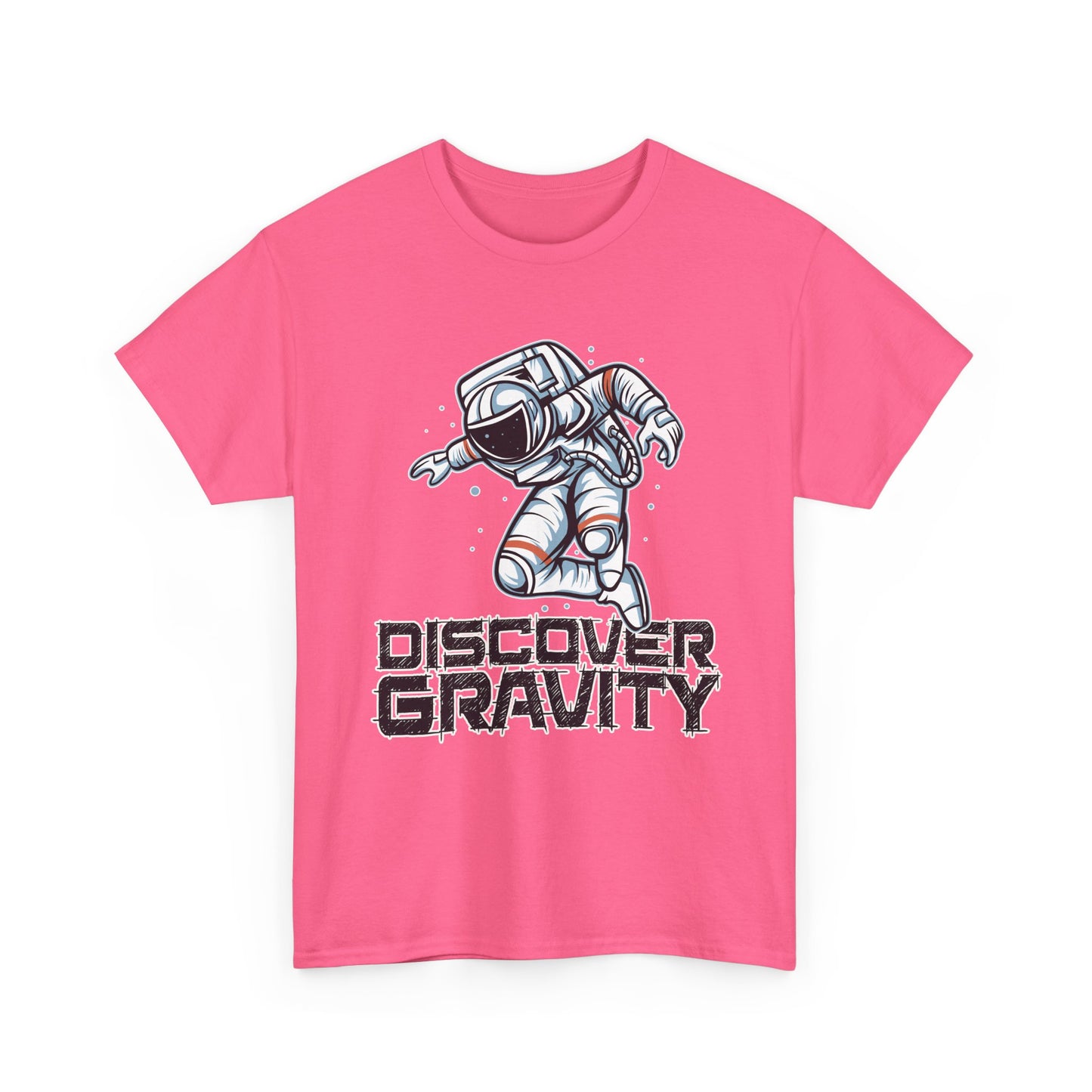 Discover Gravity. Unisex Heavy Cotton Tee - Fun Astronaut, Astronomy Graphic Tee - Unisex graphic design, png Express Delivery available