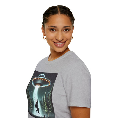 Funny UFO Abduction Unisex T-Shirt, Alien Theme Tee, Gift for Sci-Fi Lovers, Cool Graphic Shirt, Quirky Apparel, Unique Vintage Style