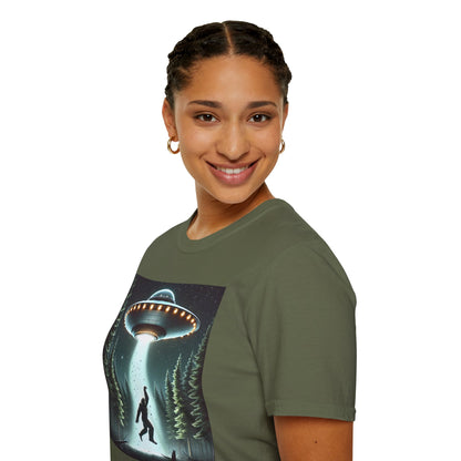 Funny UFO Abduction Unisex T-Shirt, Alien Theme Tee, Gift for Sci-Fi Lovers, Cool Graphic Shirt, Quirky Apparel, Unique Vintage Style