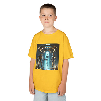 Alien Encounter Kids Tee, Fun Graphic Tee for Young Explorers, Perfect for Birthdays, Space Lovers, Casual Wear, Gift Idea