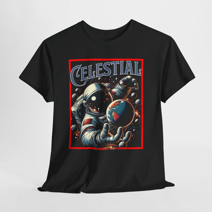 Celestial Astronaut Tee - Unisex Vintage Space Graphic T-Shirt, png, t-shirt, tshirts