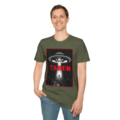 Taken, Alien Abduction, Unisex T-Shirt, Taken Graphic Tee, UFO Gift, Casual Wear, Sci-Fi Fan Apparel, Fun Statement Shirt, GraphicTees