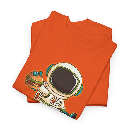 Astronaut Lunchtime Unisex Heavy Cotton Tee - Fun Graphic T-Shirt for Space Lovers, GraphicTees, png, t-shirts, tshirts