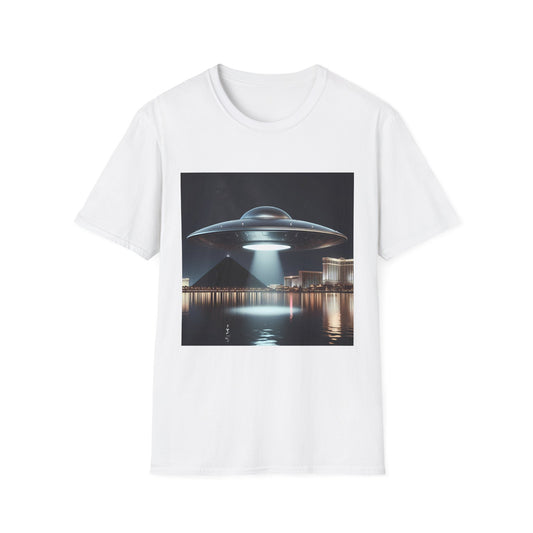 Las Vegas UFO, Vintage UFO Graphic Unisex T-Shirt, Retro Tee for Sci-Fi Lovers, Gift for Space Enthusiasts, Cool Alien Design, Unique Casual Wear