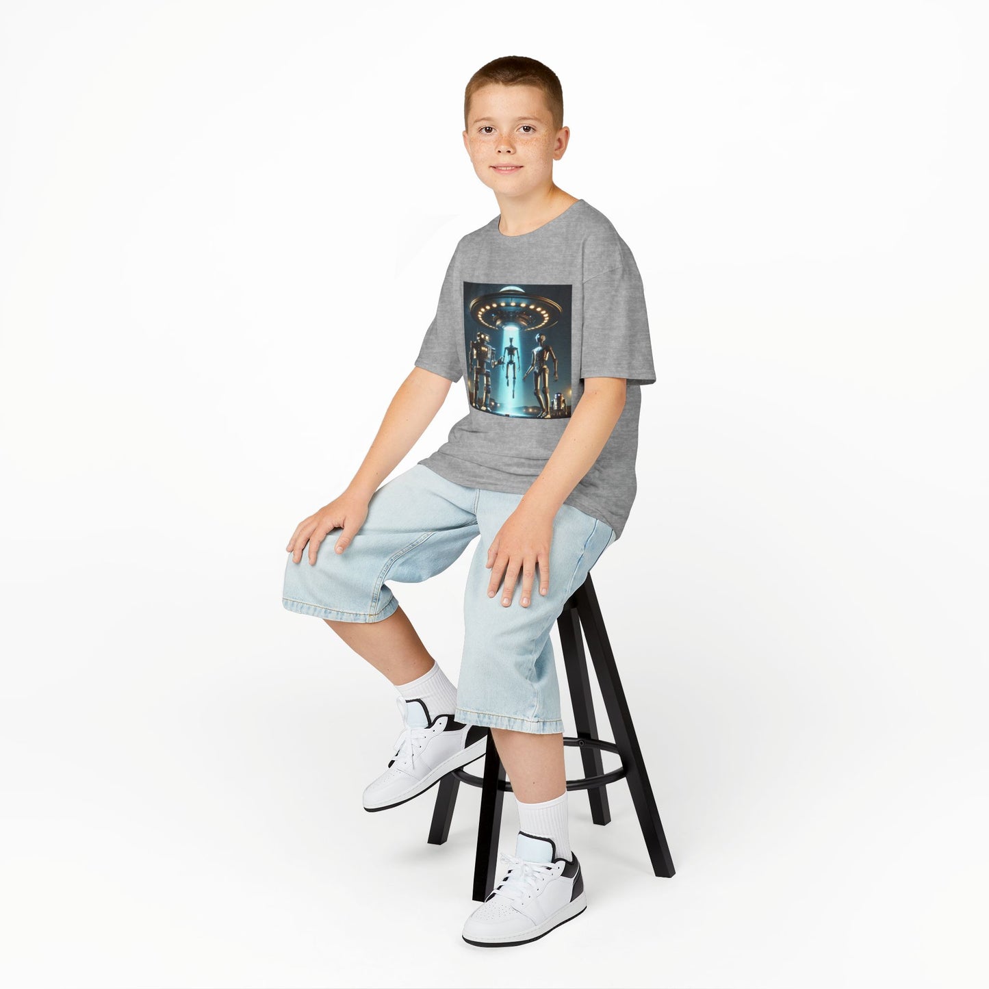 Alien Encounter Kids Tee, Fun Graphic Tee for Young Explorers, Perfect for Birthdays, Space Lovers, Casual Wear, Gift Idea