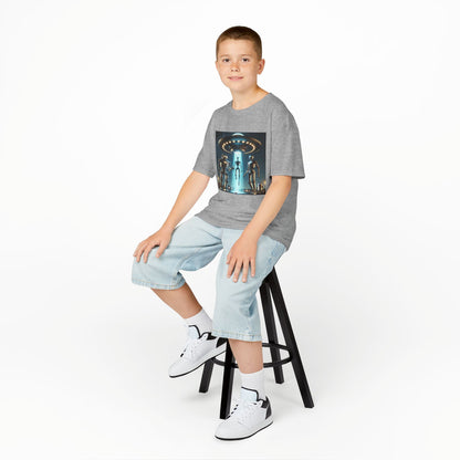 Alien Encounter Kids Tee, Fun Graphic Tee for Young Explorers, Perfect for Birthdays, Space Lovers, Casual Wear, Gift Idea