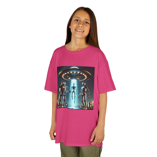 Alien Encounter Kids Tee, Fun Graphic Tee for Young Explorers, Perfect for Birthdays, Space Lovers, Casual Wear, Gift Idea