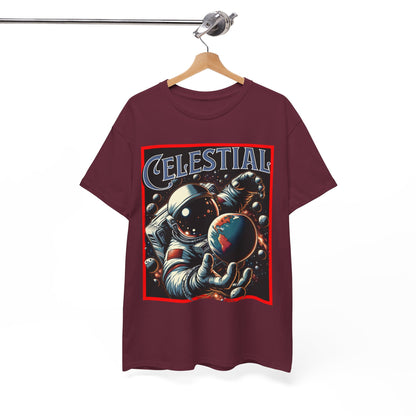 Celestial Astronaut Tee - Unisex Vintage Space Graphic T-Shirt, png, t-shirt, tshirts
