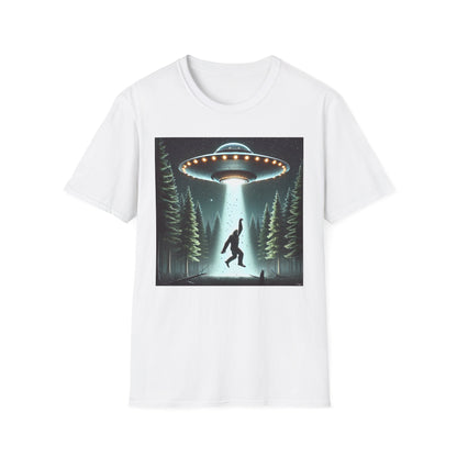 Funny UFO Abduction Unisex T-Shirt, Alien Theme Tee, Gift for Sci-Fi Lovers, Cool Graphic Shirt, Quirky Apparel, Unique Vintage Style