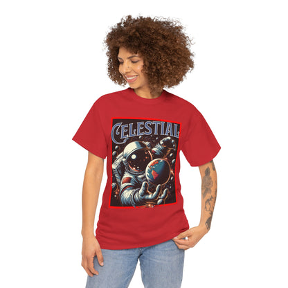 Celestial Astronaut Tee - Unisex Vintage Space Graphic T-Shirt, png, t-shirt, tshirts