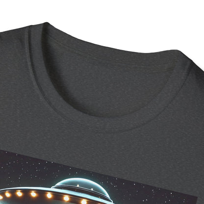 Funny UFO Abduction Unisex T-Shirt, Alien Theme Tee, Gift for Sci-Fi Lovers, Cool Graphic Shirt, Quirky Apparel, Unique Vintage Style