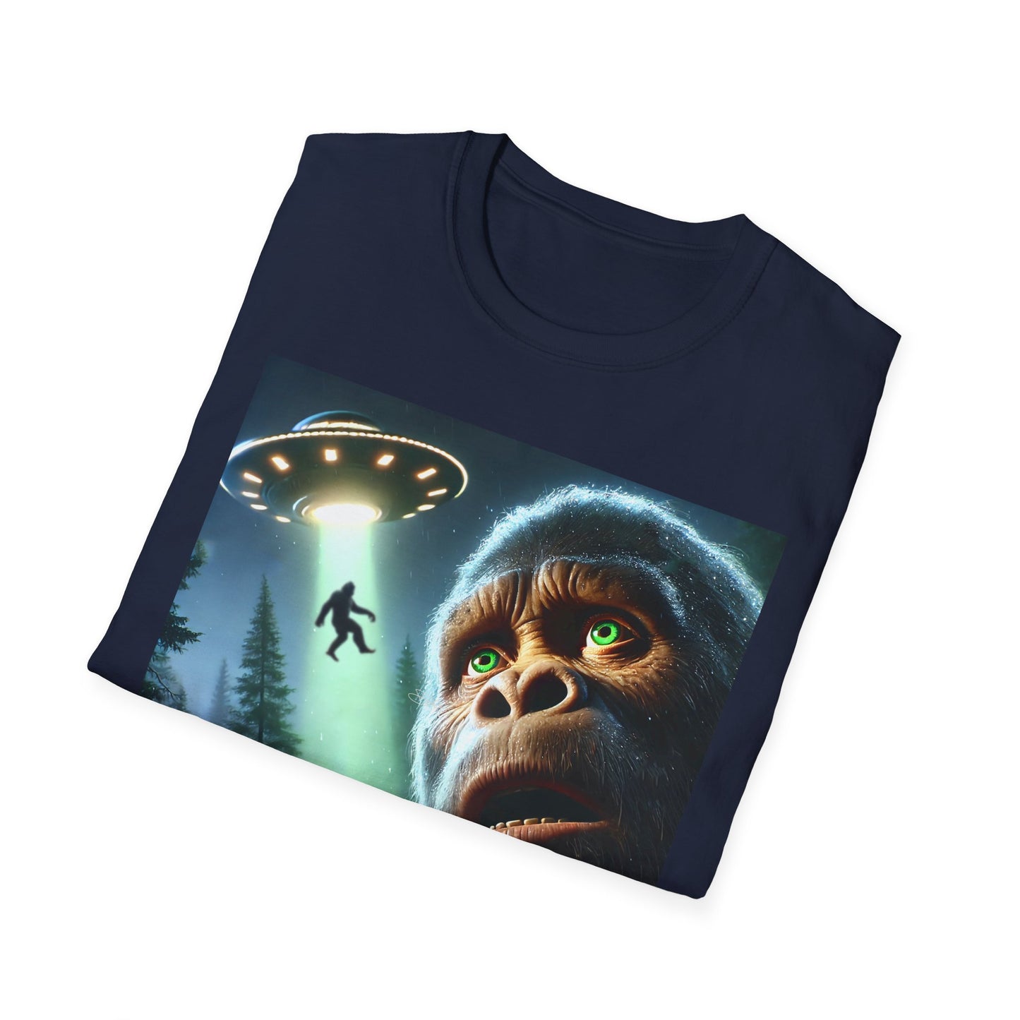 Bigfoot UFO Unisex T-Shirt, Funny Graphic Tee, Gift for Alien Lovers, Unique Summer Shirt, Casual Everyday Wear, t-shirt, tshirts, party, png, tshirt