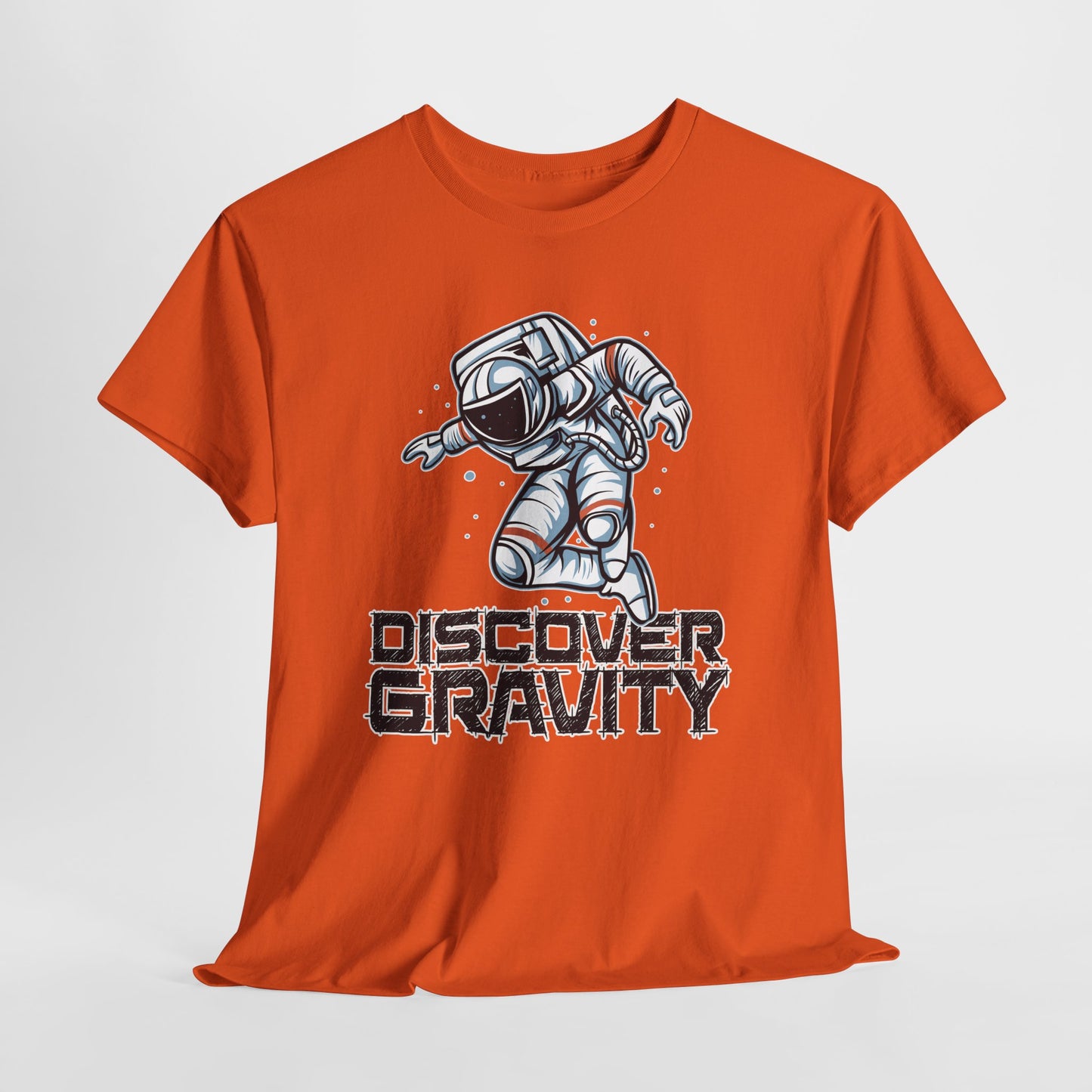 Discover Gravity. Unisex Heavy Cotton Tee - Fun Astronaut, Astronomy Graphic Tee - Unisex graphic design, png Express Delivery available