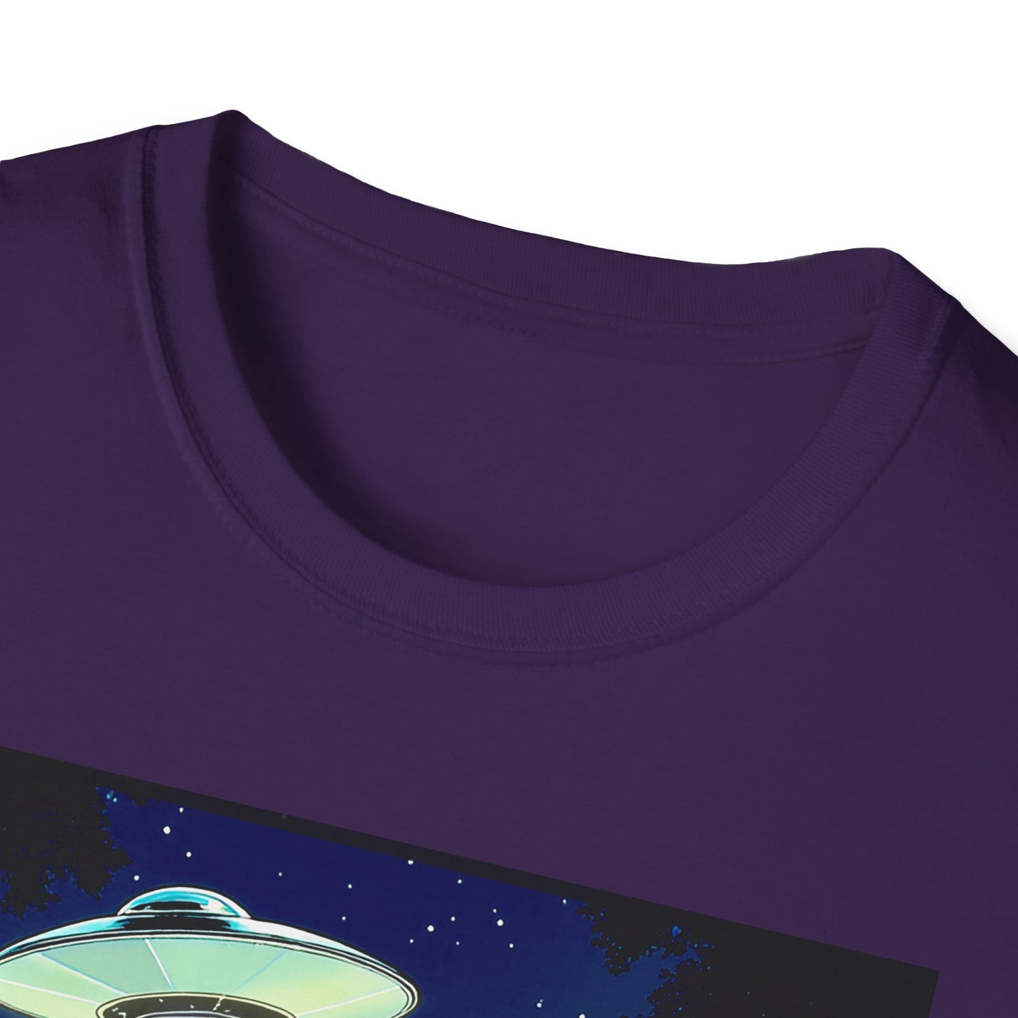 Bigfoot Probe Unisex Softstyle T-Shirt - Fun UFO Graphic Tee, Perfect Gift, Halloween, Nerd Culture, Outdoors, Alien, Graphic tees, t-shirts, Graphic design, t-shirts, tees