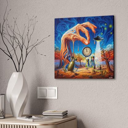 Two Minutes till Midnight, Canvas Stretched, 0.75", doomsday, funny, comedy, graphic design, png, svg