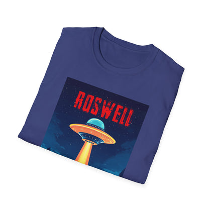 Roswell Alien Encounter Unisex T-Shirt, Retro Space UFO Tee, Sci-Fi Lovers Gift, Convention Wear, Extraterrestrial Tee, graphic design, png