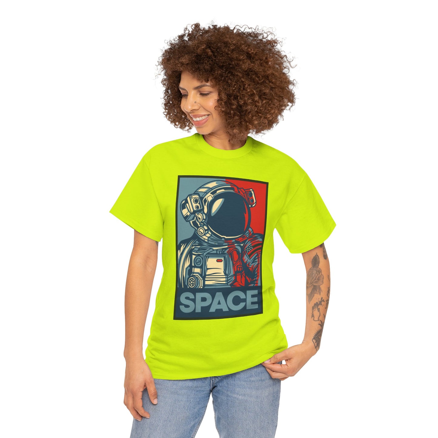 Space, Unisex Heavy Cotton Tee, Space Race Tee. spacex, t-shirt, tshirt, png