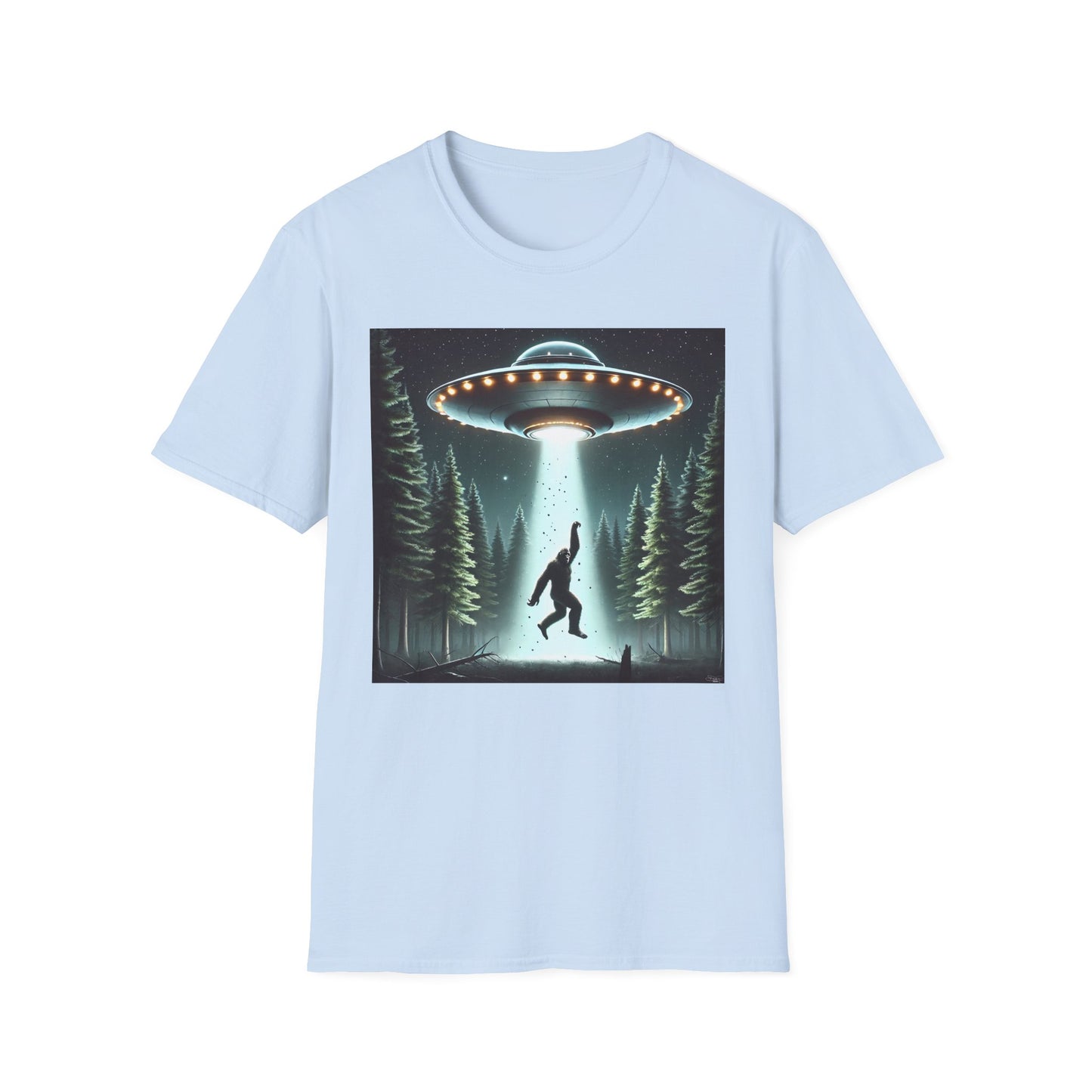 Funny UFO Abduction Unisex T-Shirt, Alien Theme Tee, Gift for Sci-Fi Lovers, Cool Graphic Shirt, Quirky Apparel, Unique Vintage Style