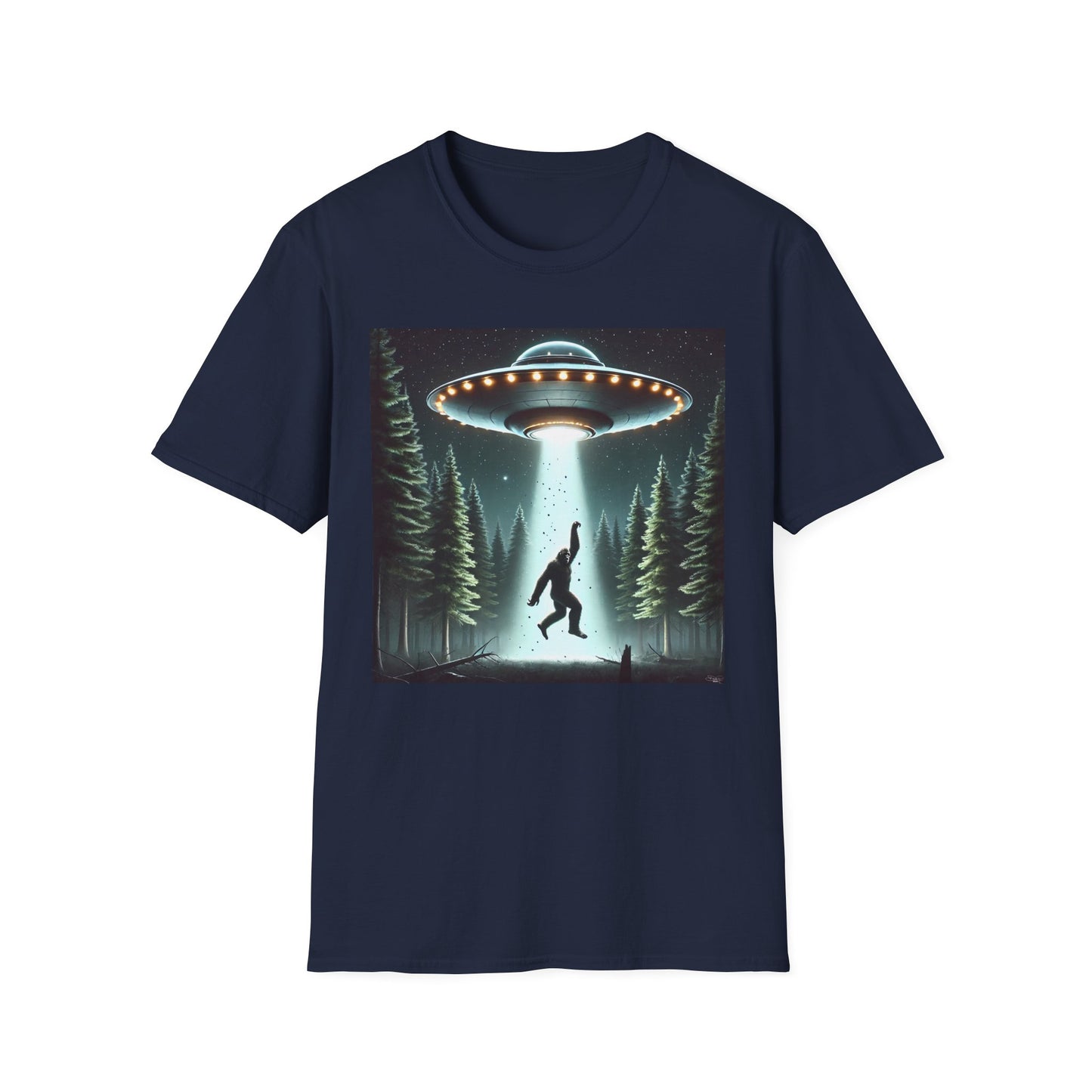 Funny UFO Abduction Unisex T-Shirt, Alien Theme Tee, Gift for Sci-Fi Lovers, Cool Graphic Shirt, Quirky Apparel, Unique Vintage Style