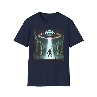 Funny UFO Abduction Unisex T-Shirt, Alien Theme Tee, Gift for Sci-Fi Lovers, Cool Graphic Shirt, Quirky Apparel, Unique Vintage Style