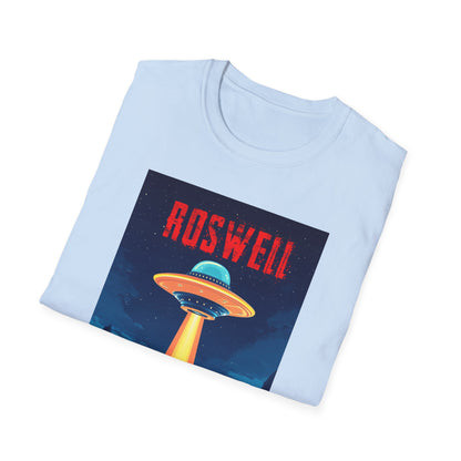 Roswell Alien Encounter Unisex T-Shirt, Retro Space UFO Tee, Sci-Fi Lovers Gift, Convention Wear, Extraterrestrial Tee, graphic design, png