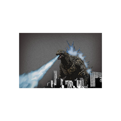 Godzilla Minus One, Fine Art Posters, Godzilla movie rendition, monsters, movies, posters, canvas, fine art, graphic design, png, CanvasPrints