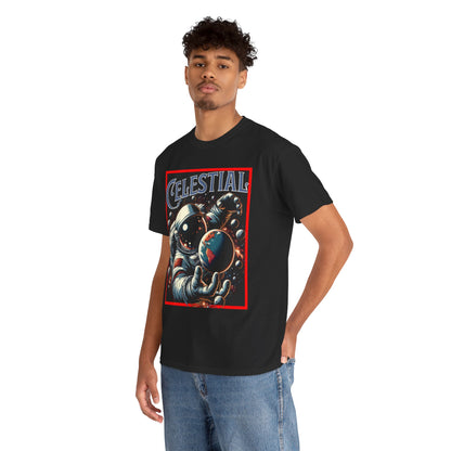 Celestial Astronaut Tee - Unisex Vintage Space Graphic T-Shirt, png, t-shirt, tshirts