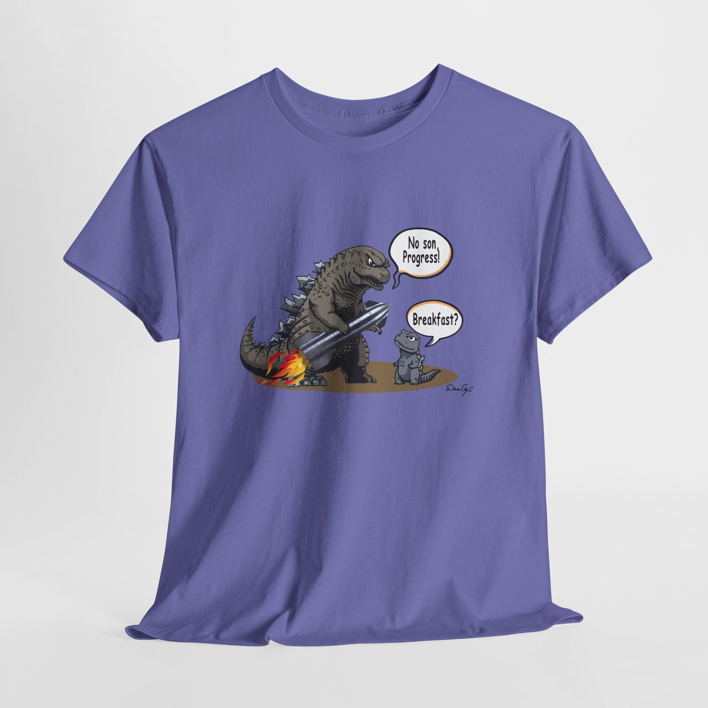 Godzilla, Son and SpaceX, Unisex Heavy Cotton Tee, print design, t-shirt, t-shirts, t-shirts, png, funny, cartoons, tee