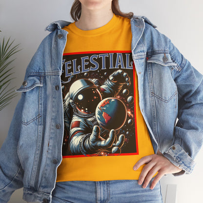 Celestial Astronaut Tee - Unisex Vintage Space Graphic T-Shirt, png, t-shirt, tshirts