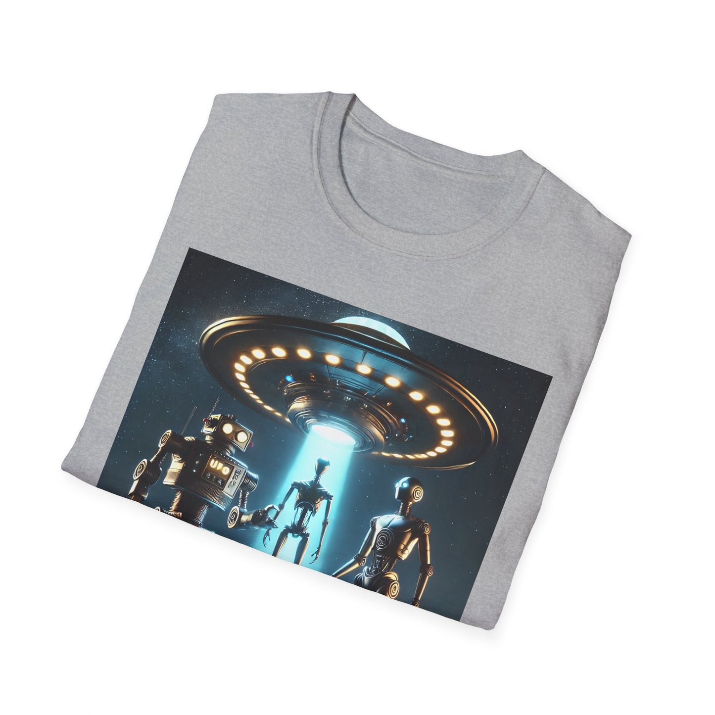 Retro Sci-Fi Unisex T-Shirt, Alien Design Shirt, Gift for Space Lovers, Cool Graphic Tee, Perfect for Sci-Fi Fans, Casual Wear