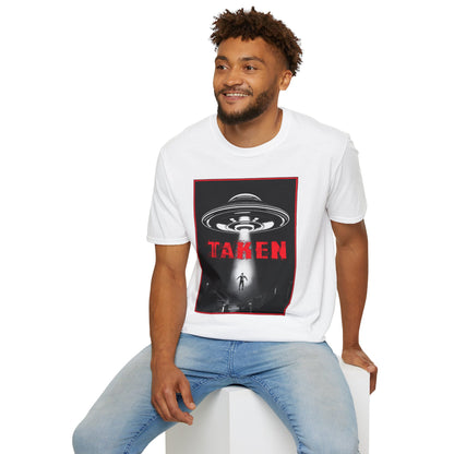 Taken, Alien Abduction, Unisex T-Shirt, Taken Graphic Tee, UFO Gift, Casual Wear, Sci-Fi Fan Apparel, Fun Statement Shirt, GraphicTees