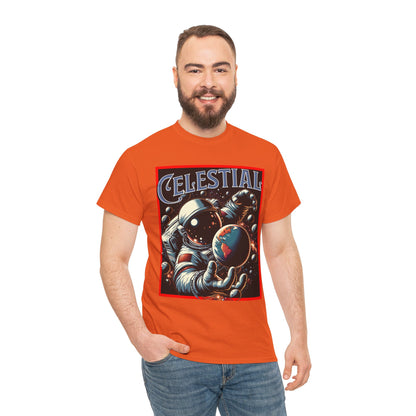 Celestial Astronaut Tee - Unisex Vintage Space Graphic T-Shirt, png, t-shirt, tshirts