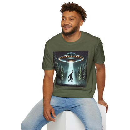 Funny UFO Abduction Unisex T-Shirt, Alien Theme Tee, Gift for Sci-Fi Lovers, Cool Graphic Shirt, Quirky Apparel, Unique Vintage Style