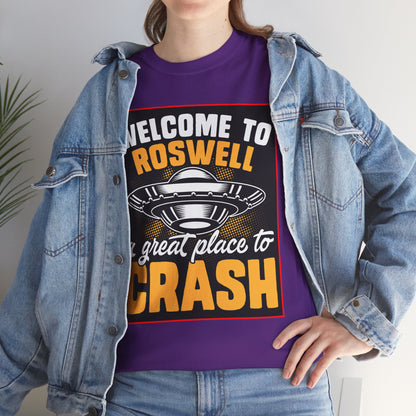 Roswell, UFO, Unisex Heavy Cotton Tee, graphic design, png, t-shirts, t-shirt, tshirts