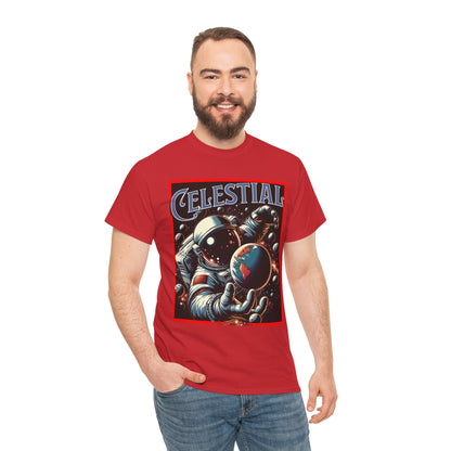 Celestial Astronaut Tee - Unisex Vintage Space Graphic T-Shirt, png, t-shirt, tshirts