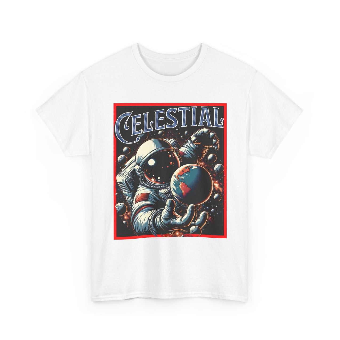 Celestial Astronaut Tee - Unisex Vintage Space Graphic T-Shirt, png, t-shirt, tshirts
