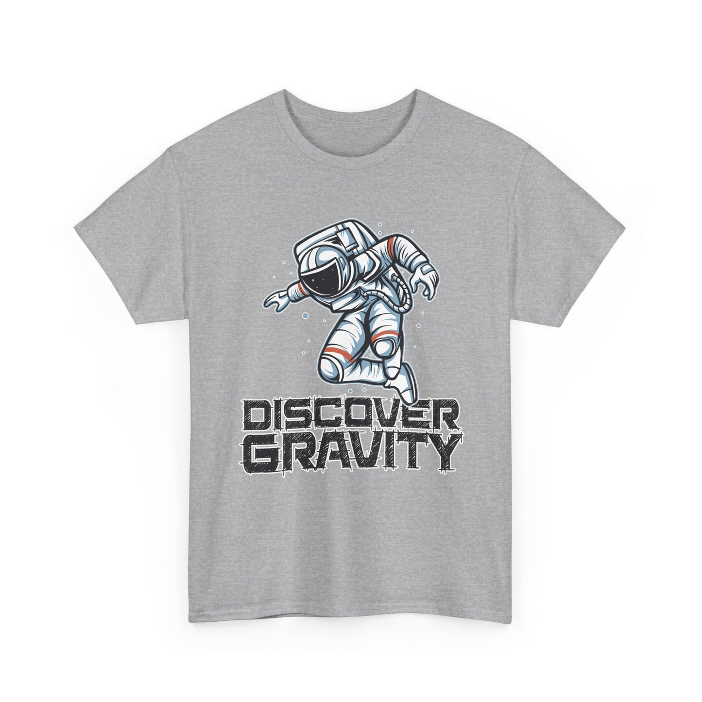 Discover Gravity. Unisex Heavy Cotton Tee - Fun Astronaut, Astronomy Graphic Tee - Unisex graphic design, png Express Delivery available