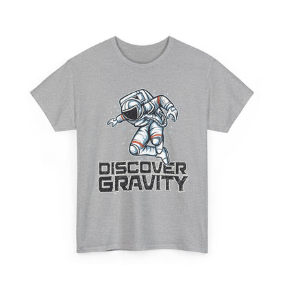 Discover Gravity. Unisex Heavy Cotton Tee - Fun Astronaut, Astronomy Graphic Tee - Unisex graphic design, png Express Delivery available