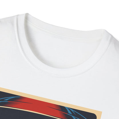 Cosmic Alien Peace Unisex Softstyle T-Shirt, Vintage UFO Tee, Space Lover Gift, Sci-Fi Fan Shirt, Trendy Graphic Tee, GraphicTees, t-shirts