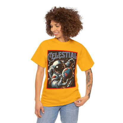 Celestial Astronaut Tee - Unisex Vintage Space Graphic T-Shirt, png, t-shirt, tshirts