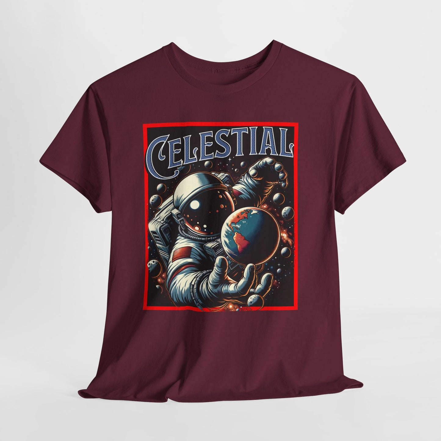 Celestial Astronaut Tee - Unisex Vintage Space Graphic T-Shirt, png, t-shirt, tshirts