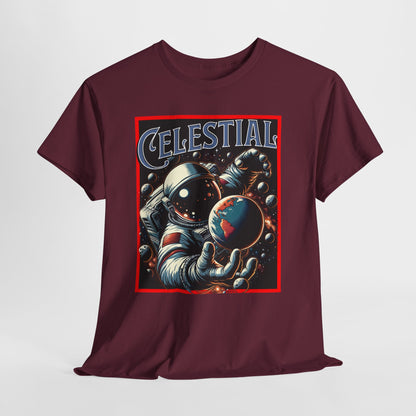 Celestial Astronaut Tee - Unisex Vintage Space Graphic T-Shirt, png, t-shirt, tshirts