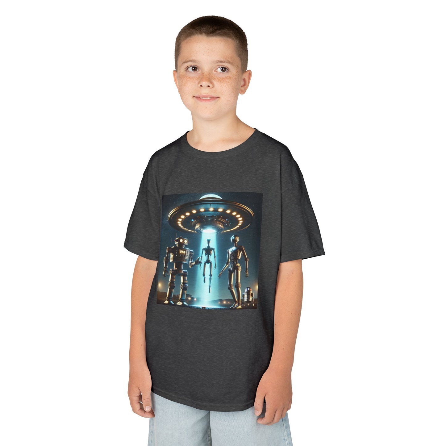 Alien Encounter Kids Tee, Fun Graphic Tee for Young Explorers, Perfect for Birthdays, Space Lovers, Casual Wear, Gift Idea