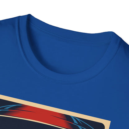 Cosmic Alien Peace Unisex Softstyle T-Shirt, Vintage UFO Tee, Space Lover Gift, Sci-Fi Fan Shirt, Trendy Graphic Tee, GraphicTees, t-shirts