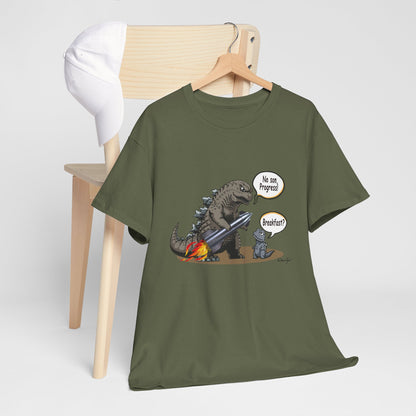 Godzilla, Son and SpaceX, Unisex Heavy Cotton Tee, print design, t-shirt, t-shirts, t-shirts, png, funny, cartoons, tee