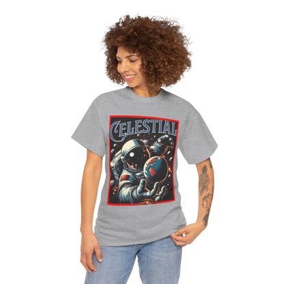 Celestial Astronaut Tee - Unisex Vintage Space Graphic T-Shirt, png, t-shirt, tshirts