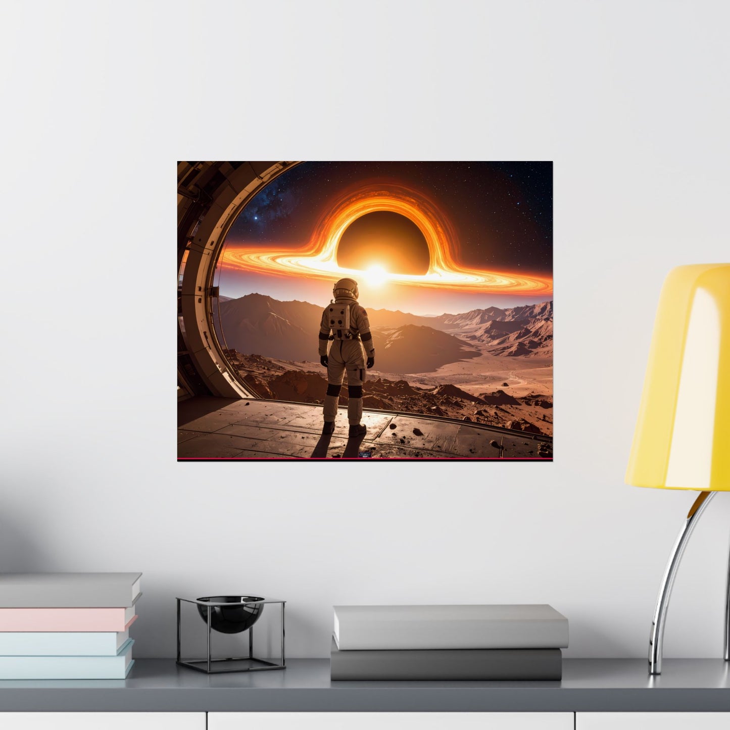 Astronaut Satin Blackhole Poster, Space Wall Art Decor, Sci-Fi Room Decoration, Galaxy Artwork, Gift for Space Lovers, t-shirts, tshirts, tees