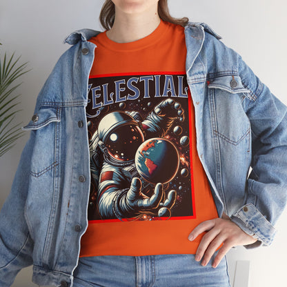 Celestial Astronaut Tee - Unisex Vintage Space Graphic T-Shirt, png, t-shirt, tshirts