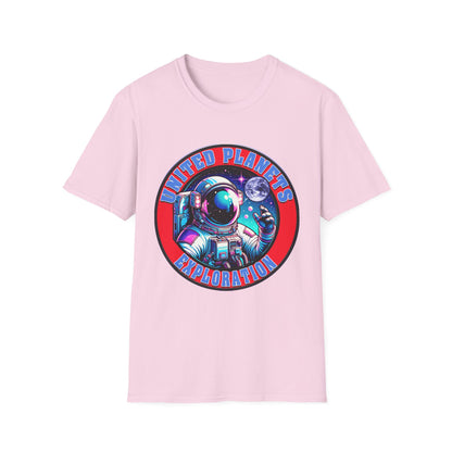 United Planets Exploration Astronaut T-Shirt, Science Themed Tee, Outer Space Shirt for Gift, Birthday, Unisex Softstyle Apparel